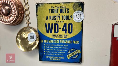 WD 40 SIGN