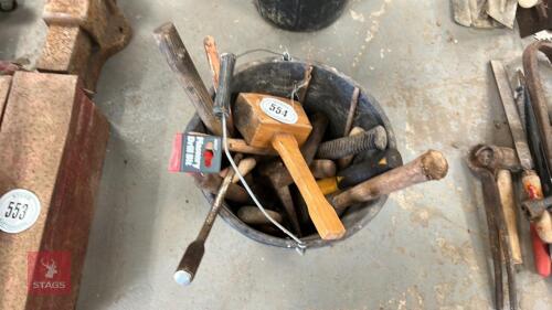 BUCKET OF HAND TOOLS