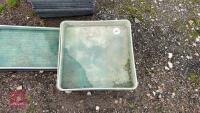 2 GREEN POTTING TRAYS - 2