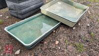 2 GREEN POTTING TRAYS - 4