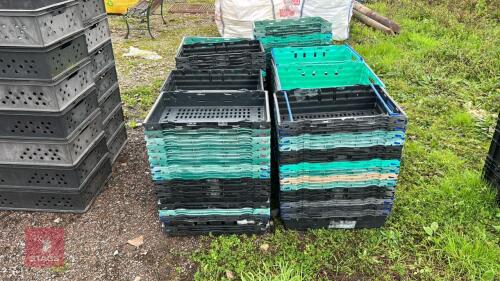 LARGE QTY OF STACKING TRAYS