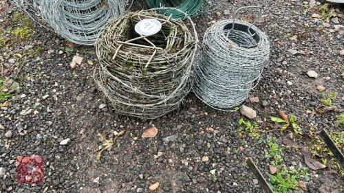 2 PART ROLLS OF BARBED WIRE