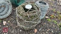 2 PART ROLLS OF BARBED WIRE - 3