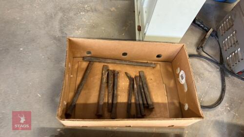 BOX OF CHISELS