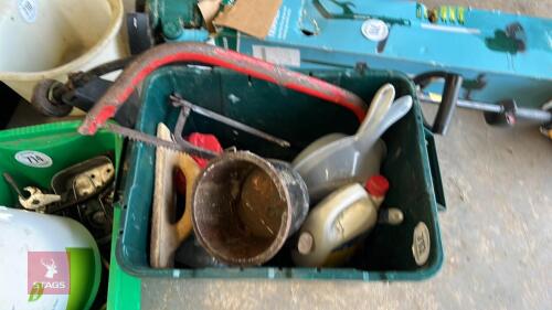 BOW SAW, FLOAT, DUSTPAN ETC