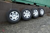 SET OF FORD RANGER ALLOY WHEELS & TYRES