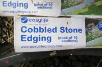 3 BOXES OF COBBLED STONE EDGING (16) - 3