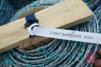 5 ROLLS OF 200M BARBED WIRE - 3