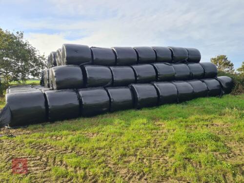 25 ORGANIC ROUND SILAGE BALES(BIDS PER BALE)