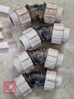 4 X 40MM MDPE 45 DEGREE CONNECTORS