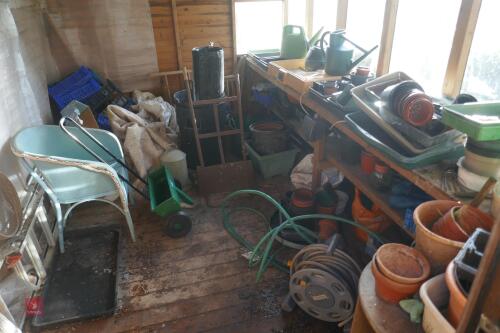 CONTENTS OF GARDEN SHED