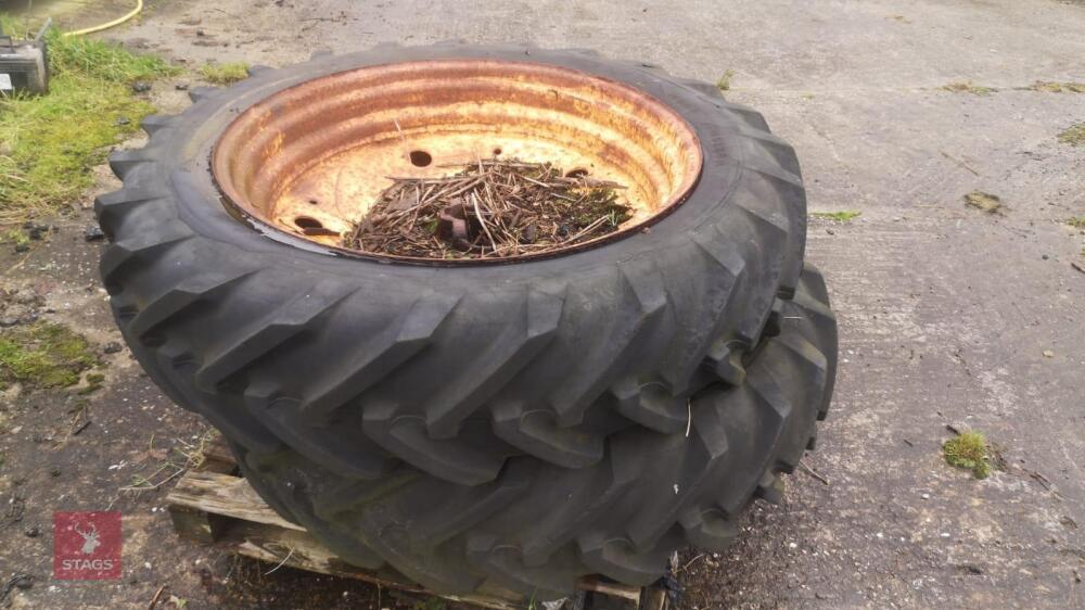 PAIR OF TYRES AND BELARUS RIMS