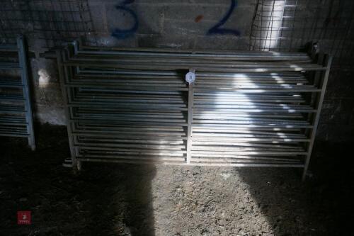 8 X 6' GALVANISED SHEEP HURDLES (70)