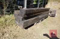 9 NEW UNUSED RAILWAY SLEEPERS - 2