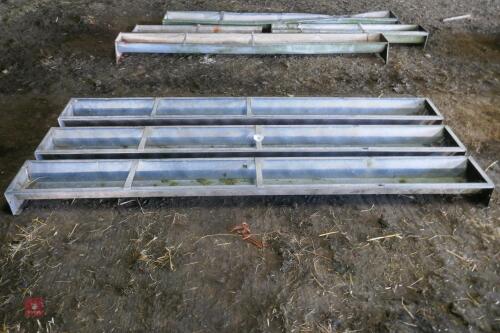 3 X 9' GROUND FEED TROUGHS (82)