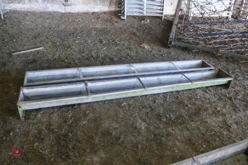 2 X 9' GROUND FEED TROUGHS (84)