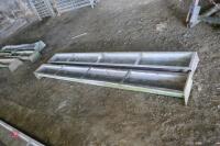 2 X 9' GROUND FEED TROUGHS (84) - 2