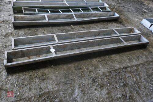 2 X 9' GROUND FEED TROUGHS (85)