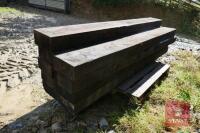 9 NEW UNUSED RAILWAY SLEEPERS - 6