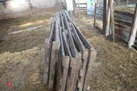 7 WOODEN BARRIERS/SECTIONS (100) - 4