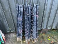 60 BLACK ELECTRIC FENCING STAKES - 8