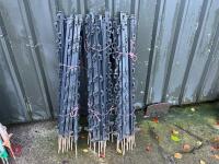 60 BLACK ELECTRIC FENCING STAKES - 12