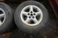 4 X ALLOY WHEELS & TYRES (255/65 R16) - 7