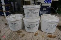 4 X 10L BUCKETS OF LIME PUTTY & PLASTER - 2