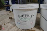 4 X 10L BUCKETS OF LIME PUTTY & PLASTER - 5