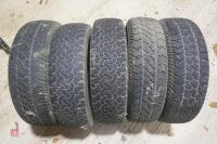 5 X 205/80 R16 TYRES - 4