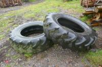 2 X 340/85 R24 TRACTOR TYRES