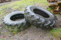 2 X 340/85 R24 TRACTOR TYRES - 2