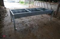 GALVANISED FREESTANDING CATTLE TROUGH - 2