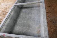 GALVANISED FREESTANDING CATTLE TROUGH - 4