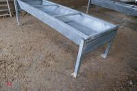 GALVANISED FREESTANDING CATTLE TROUGH - 5