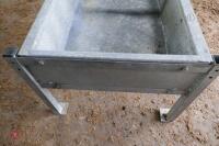 GALVANISED FREESTANDING CATTLE TROUGH - 9