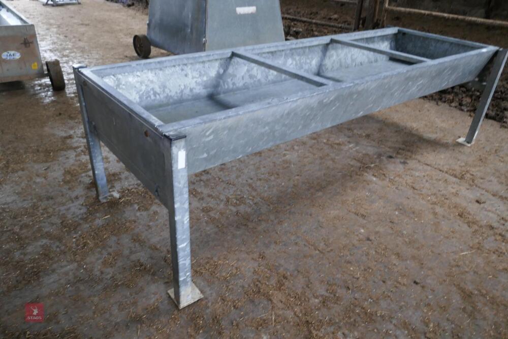 GALVANISED FREESTANDING CATTLE TROUGH