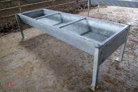 GALVANISED FREESTANDING CATTLE TROUGH - 2