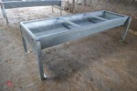 GALVANISED FREESTANDING CATTLE TROUGH - 4