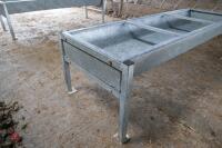 GALVANISED FREESTANDING CATTLE TROUGH - 5