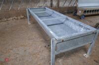 GALVANISED FREESTANDING CATTLE TROUGH - 7