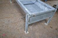 GALVANISED FREESTANDING CATTLE TROUGH - 8