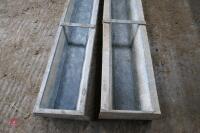 2 9' GALVANISED GROUND FEED TROUGHS - 3