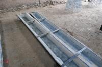 2 9' GALVANISED GROUND FEED TROUGHS - 5