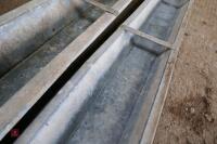 2 9' GALVANISED GROUND FEED TROUGHS - 6