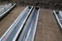 2 9' GALVANISED GROUND FEED TROUGHS - 3