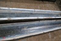 2 9' GALVANISED GROUND FEED TROUGHS - 11