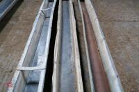 3 9' GALVANISED GROUND FEED TROUGHS - 3