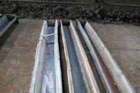 3 9' GALVANISED GROUND FEED TROUGHS - 11