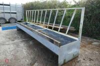 BATEMAN 15' CATTLE FEED BARRIER/ TROUGH - 15